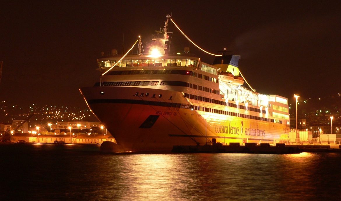 cruise ship, boat, sea