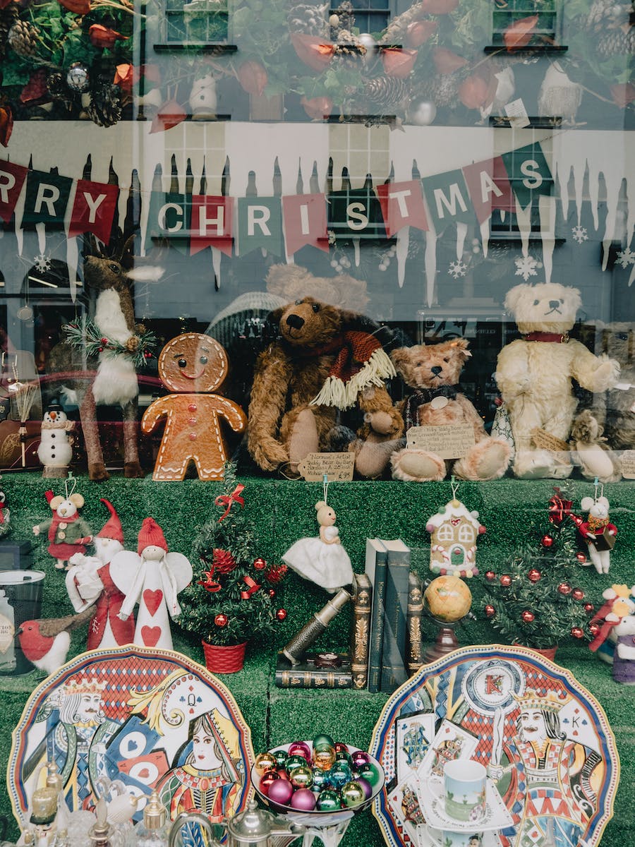 Free stock photo of christmas, shop window