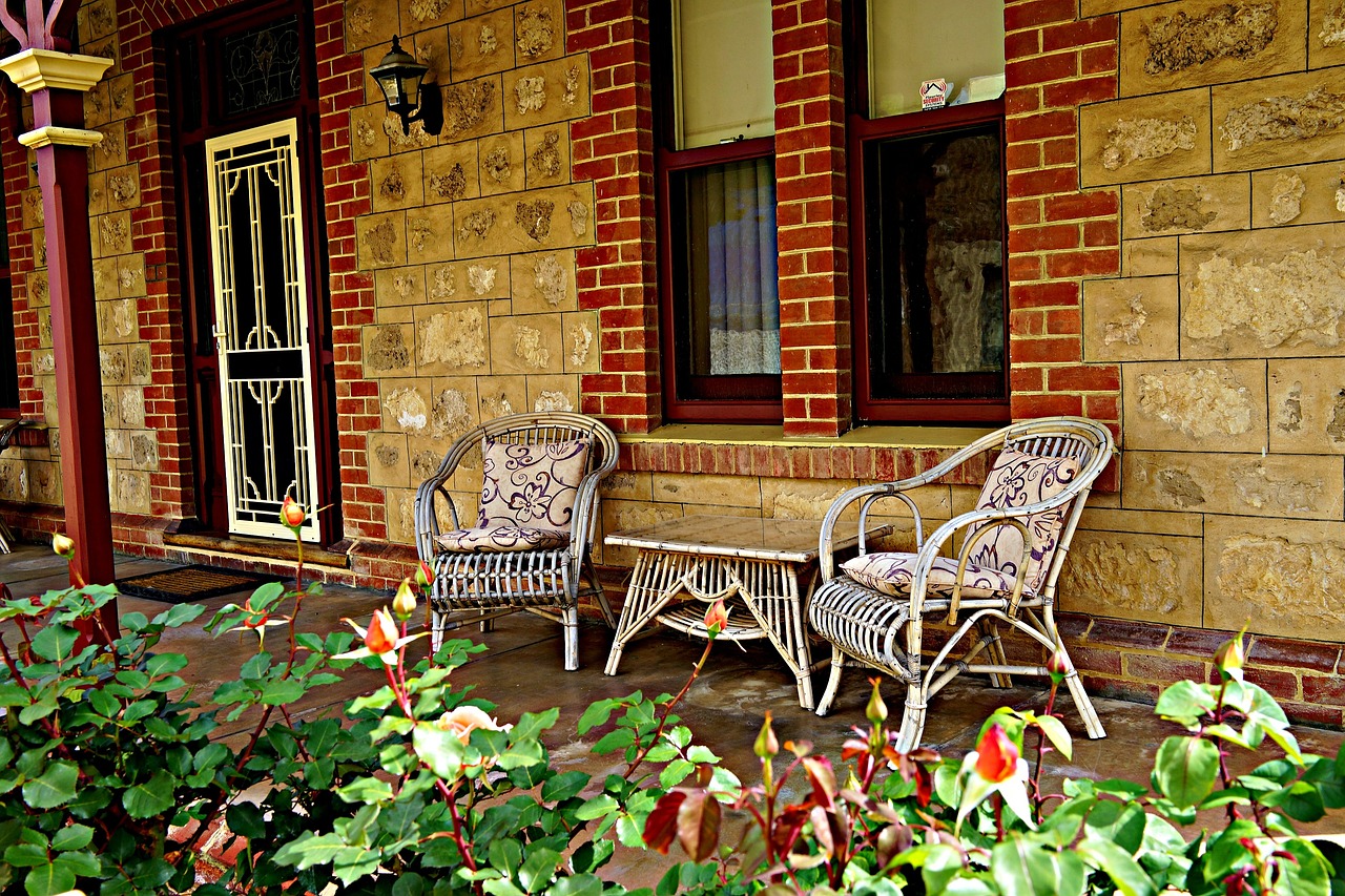 relaxing, patio, summer