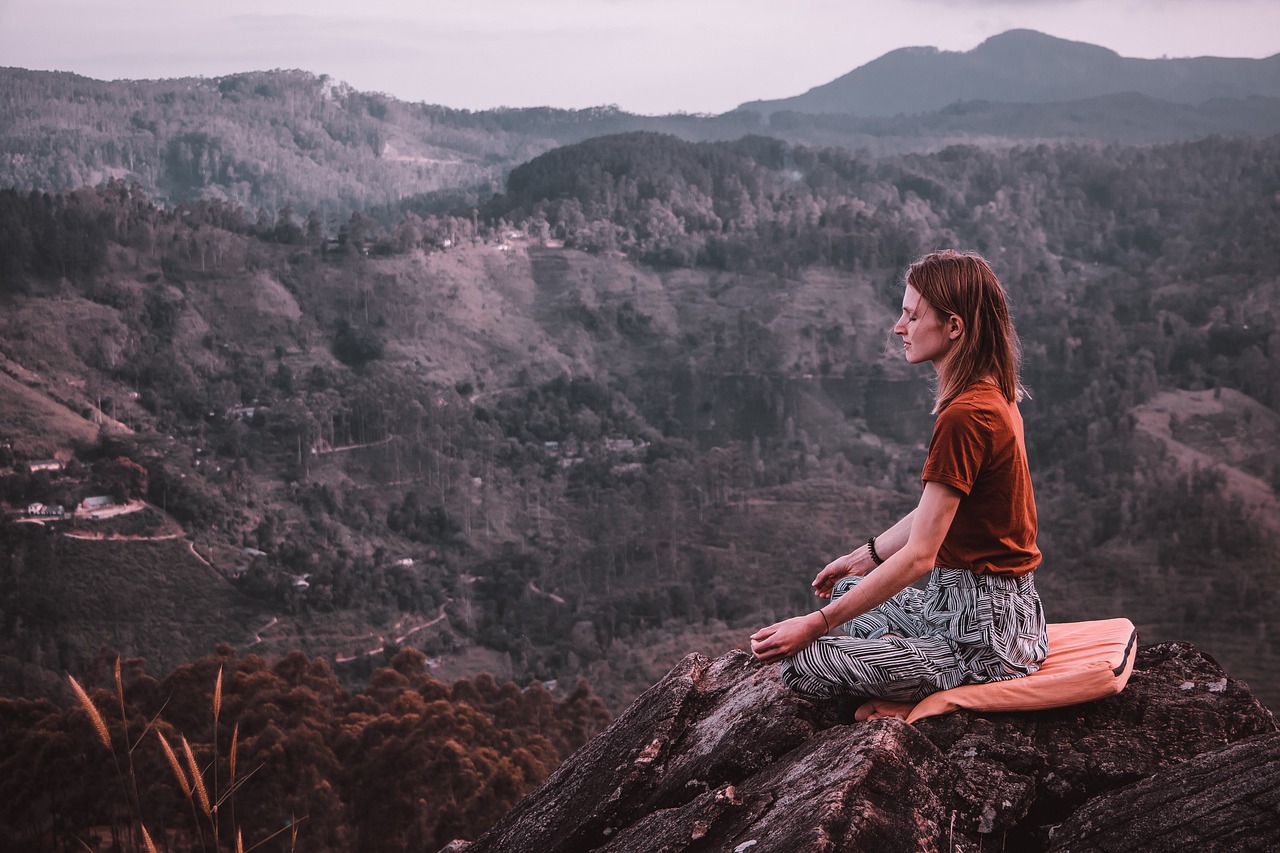 woman, meditation, meditate